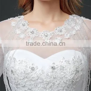 OEM Sweatheart A-line Emboridery Neckline Sexy Backless Bridal Gown Lace Wedding Dresses 2016 In Stock thumbnail-5