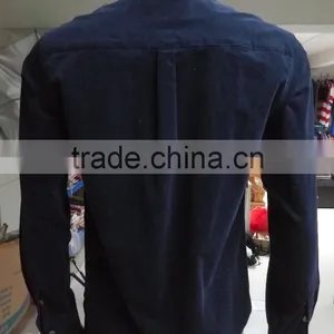 Wholesale Velvet Shirts Plain Soft Cotton Shirts for Men Custom thumbnail-2