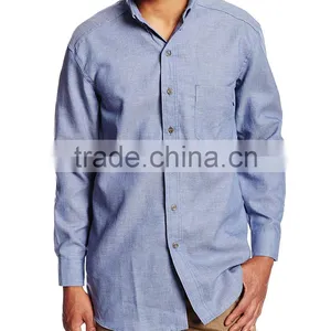 2017 Hot Sell New Design Men's Twill Long Sleeve Shirts Wholesale thumbnail-5