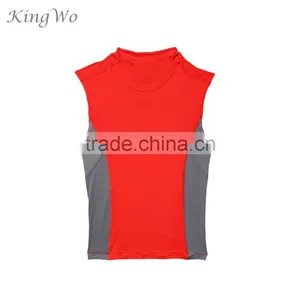Mens Custom Breathable Dri-fit Polyester Fitness Gym Singlet thumbnail-1
