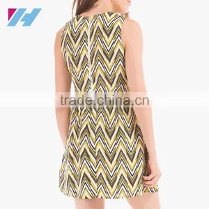 Chinese Women's Fashion Clothing Manufacturers Printed Sexy Shift Dresses thumbnail-4