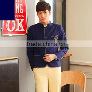 Custom Good Quality Cheap London Style Navy Blue School Blazer/bulk School Uniforms thumbnail-3