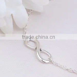 New Design Infinity Symbol Connector Link Cable Chain Fashion Anklet thumbnail-2