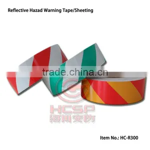 Reflective Hazard Warning Sheeting/Tape Quality Engineering Grade Striped Reflective Marking Tapes thumbnail-3