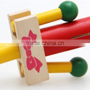 Hot Sale Wooden Baby Hand Shacking Bell Toy Educational Musical Toys thumbnail-2