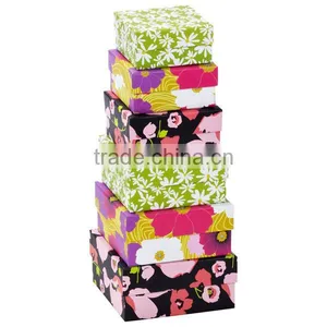 Floral Nested Boxes Gift Packaging Gift Boxes Santa Claus Fund Gift Box Makes Christmas a Little Easier thumbnail-1
