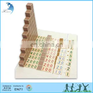 Mathematic Educational Montessori Material EN71 Wooden Toys Puzzle thumbnail-1