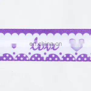 Wholesale Valentine's Day Romantic Love Heat Transfer Printed Ribbon thumbnail-5