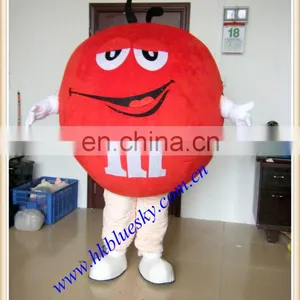 Red M&M'S Mascot Costume for Adults thumbnail-1