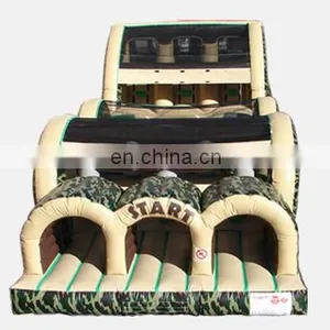 Camo 3 Lane Inflatable Obstacle Course Game,outdoor Obstacle Game thumbnail-2