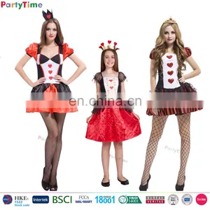 Halloween Carnival Party Dresses New Arrival Red Queen of Hearts Dress Cosplay Queen Costume thumbnail-1