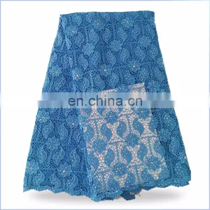 Popular Design High Quality African Cord Lace/Water Soluble Lace Fabrics for Wedding Drees LS15073145 thumbnail-1