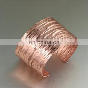 Metallic Chunky Wide Bracelet Cuff Armband Bangle Adjustable Costume Jewelry thumbnail-1