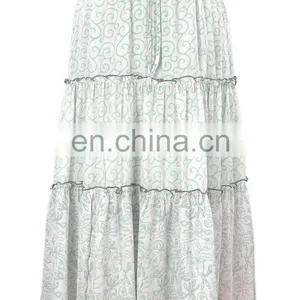 Printed Tier Skirt thumbnail-1
