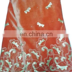 New Arrival Beautiful Embroidery African George Fabric(PVG14001) George Lace With Sequins thumbnail-5