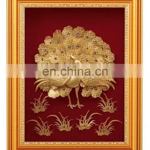 Gold Peacock Decorative Items thumbnail-1