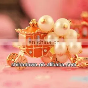 Fashion Luxuriant Christmas Gift FatTonny Keyring With Pearls CD-KD055 thumbnail-1