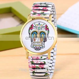 Newest Custom Hot Selling Products Fashion Women Skull Watch thumbnail-1