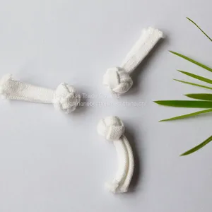 100% Cotton Ribbon Knot Button by Hand,chinese Knot Button Frog Button With Two Parts for Chef Uniform thumbnail-1
