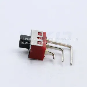 12.7*6.6mm SS-12D28 Handle Height 4mm High Current Side Plug Slide Switch thumbnail-5