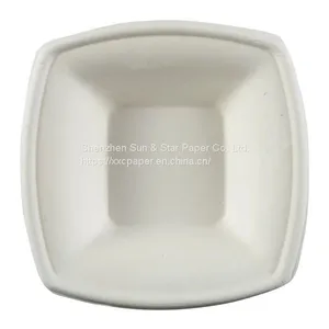 Disposable Square Bowl: 12oz Compostable Diamond Collection SS-SDP812B thumbnail-3