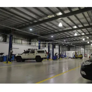 Prefab Steel Structure Metal Buildings Car Shop Showroom Center Maintenance Center thumbnail-2