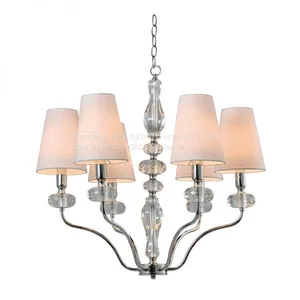 6 Light Clear K9 Crystal Chandelier thumbnail-1