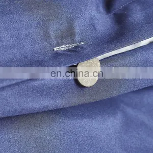 Duvet Cover Set 3pc Dark Blue Luxury Microfiber Down Comforter Quilt Bedding Cover With Zip Ties thumbnail-5