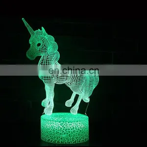 Magical Panel Optical Illusion 7 Colors Changing USB Style Visual 3D LED Light Night Table Lamp For Kids thumbnail-4