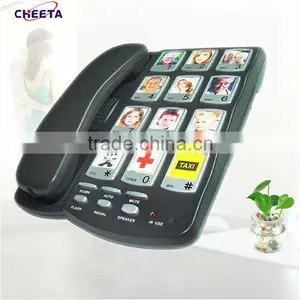 Landline Analog Office Corded Big Button Telephone Model thumbnail-1