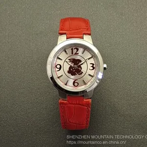 Stainless Steel Women Watches Water Resistance Genuine Leather Quartz Lady Watch thumbnail-3