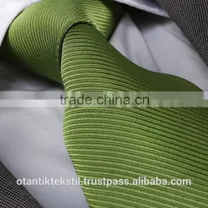 Green Striped ,Silk Tie, Necktie, Neck Tie, Corbata, Gravate, Krawatte, Cravatta, Fashion Tie thumbnail-1
