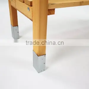 Ningbo FIr Outdoor Wooden Garden Potting Bench Nature Color thumbnail-5