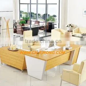 Top Oil Wax Leather 1+1+3 Executive Office Sofa thumbnail-2