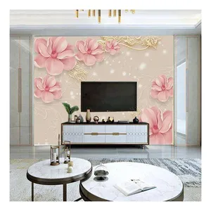 Background Home Wallpaper Murals 3D 5S 8D Custom Size Flower Designs Wall Murals Home Drop Ship thumbnail-5