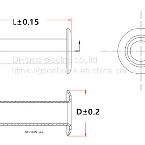 Custom Precision Electronic Corns Through Hole M0.8-M10 Tubular Rivet Stainless Steel Hollow Nail Iron Hollow Rivet（Wechat:13510231336） thumbnail-2