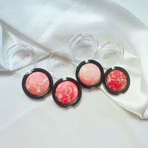 Fully Customized Marble Cute Powder Blusher Container Face Powder Oem Blusher Plate thumbnail-1
