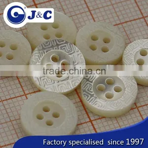 Nature White Color Trocas Shell Button thumbnail-1