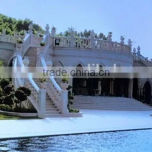Wholesale Cheap White Marble Exterior Stairs & Handrail thumbnail-2
