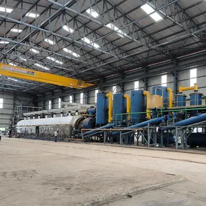 50tpd Waste Tyre Pyrolysis Plant From China Automatic Continuous Pyrolysis System thumbnail-1