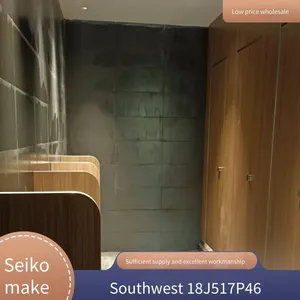 Second-generation Anti-betters Moisture-proof Wood Grain Board, Sanitary Partition for Large Wanda Shopping Malls, Partition Board Project for School Toilets thumbnail-1