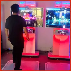 Large-screen Two-player Dancing Machine, a Large-scale Coin-operated Entertainment Device for Children's Playgrounds and Video Game Arcades, Like the Famous 