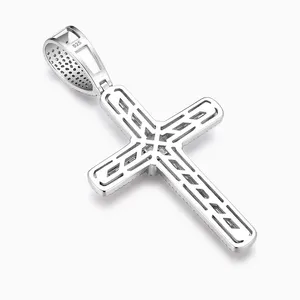 Shining Star Jewelry Factory Hip Hop Style Men Luxury Diamond Cross Pendant thumbnail-3