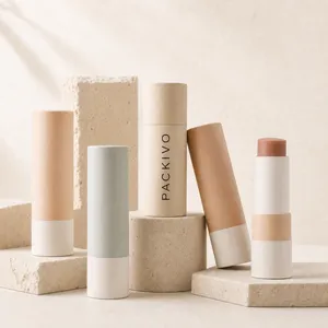 Custom Lip Balm Paper Tube Packaging Box OEM ODM Cosmetic Packaging Solution thumbnail-1