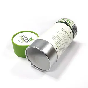 Newly Designed Custom Tea Tube Packaging Boxes | Recyclable Paper Tea Cans for Gift Packaging thumbnail-2