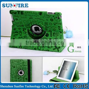 360 Degree Rotate for Ipad Case, for Ipad 4 Case With Stand thumbnail-1
