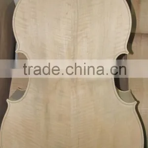 Fully Handmade High Quality Fully Carved Double Bass Wood Bass Body White Bass thumbnail-6