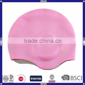 Colorful Promotional Ear Protection Swim Cap thumbnail-3