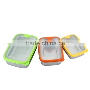 Stainless Steel Food Storage Lunch Box With Lid thumbnail-3