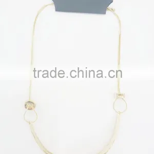 FASHION BIG PENDANT SNAKE CHAIN NECKLACE thumbnail-1